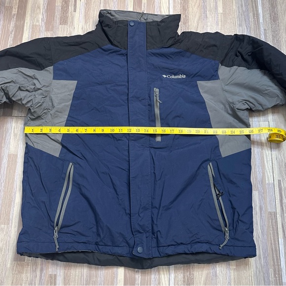 Columbia Omni-Shield Insulated Waterproof Coat in Navy/Black/Gray Men’s XL - Picture 11 of 12